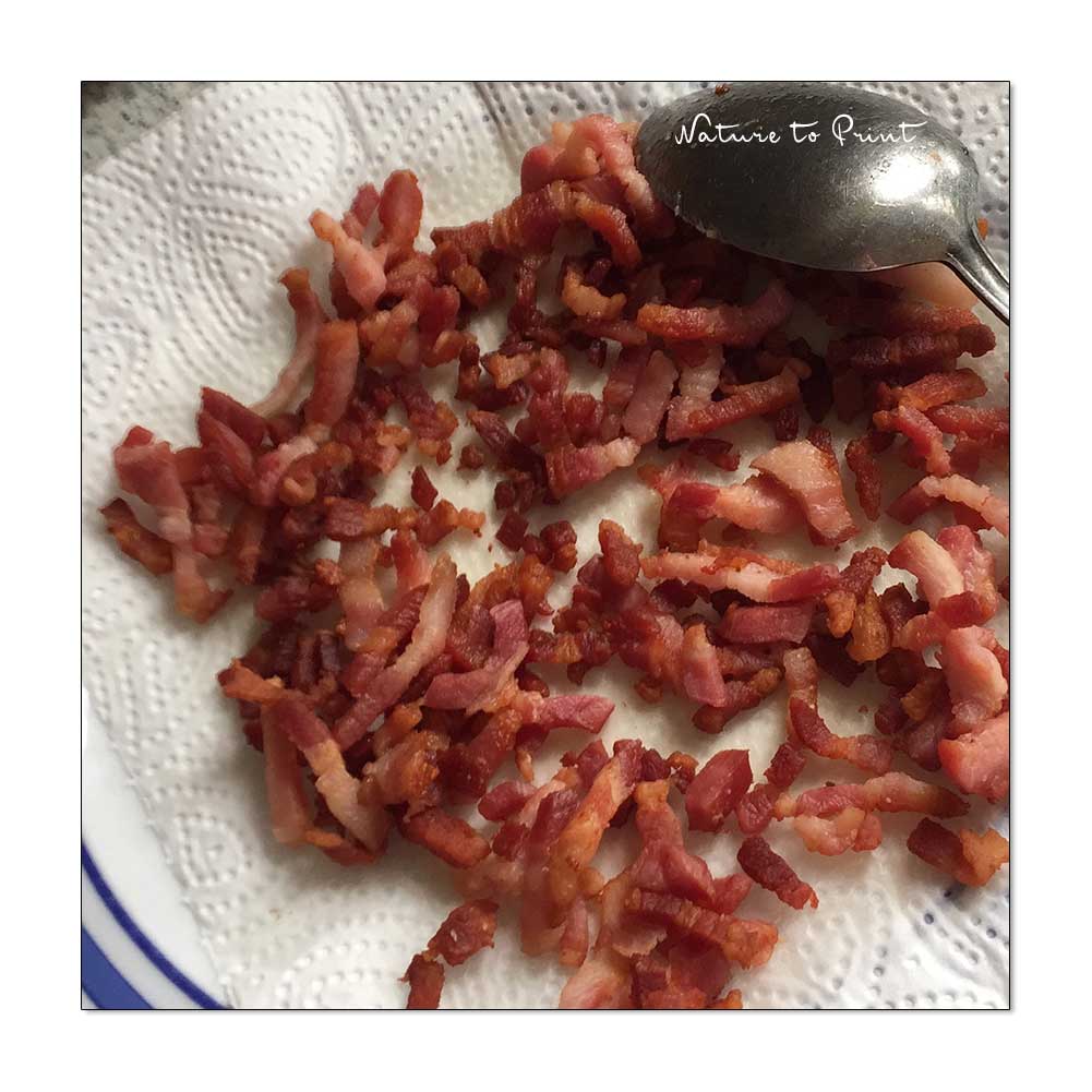 Ausgelassener Speck / Bacon für Krautkrapfen