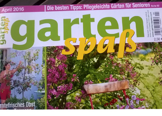 Die Zeitschrift Gartenspaß hat mich entdeckt