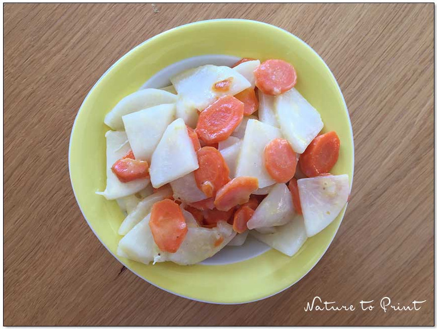 Mairüben schmecken klasse zusammen mit Karotten