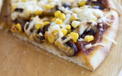 Pizzateig Lievito Madre. Außen knusprig, innen fluffig.