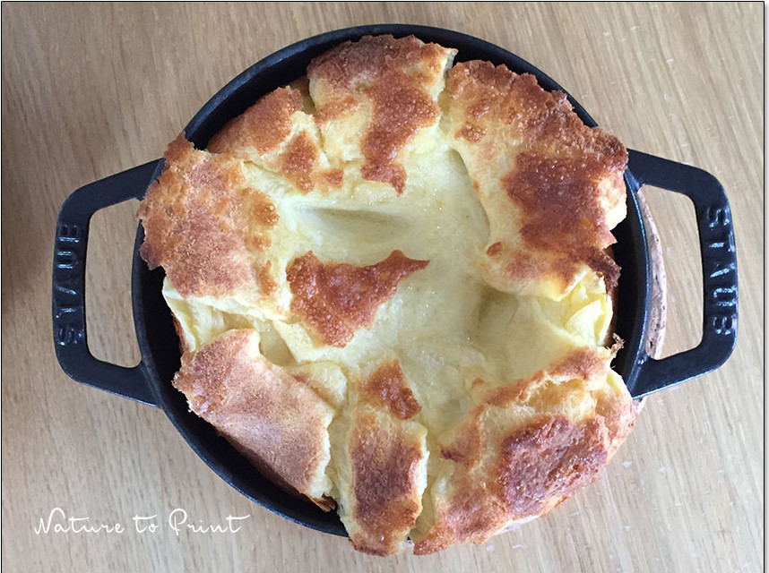 Yorkshire Pudding für Singles aus der Gusseisen-Cocotte