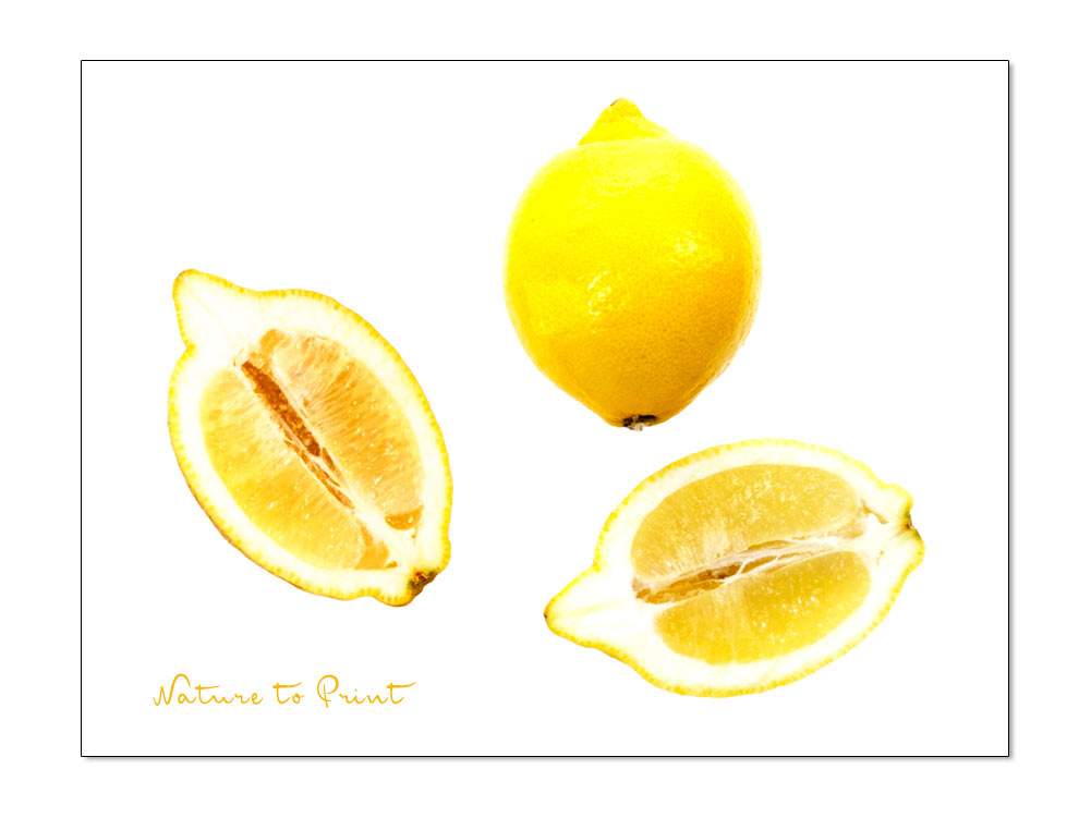 Zitronen heben das Aroma und verhindert die Oxidation 