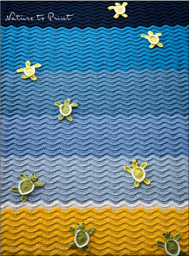 Krabbeldecke Turtle Beach zum Spielen und als leichte Zudecke fürs Reisebettchen