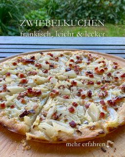 Fränkischer Zwiebelkuchen, leicht, schnell & lecker
Fränkischen Zwiebelkuchen kommt fast wie ein Flammkuchen daher, mit einem knusprigen Boden aus Hefe- oder Weizen-Sauerteig, belegt mit Zwiebeln, Schinkenspeck, Kümmel, Pfeffer und ein bisschen Sahne.
Fränkischer Zwiebelkuchen ist blitzschnell fertig und landet auch nicht eins zu eins auf der Hüfte. Versprochen.
+ Zutaten
250 g Mehl
10 g Hefe
2 EL Öl
1/2 gestrichener TL Sals
1 TL Zucker
+ Vorteig aus
Hefe
Zucker
3 EL Mehl
handwarmes Wasser
15 min bei Zimmertemperatur gehen lassen
+ Hefeteig herstellen aus
Vorteig, Mehl, Salz, restl. Wasser
kräftig kneten
etwa 1 Std. gehen lassen (warm und ohne Zugluft)
+ Teig ausrollen auf Backblechgröße
+ belegen mit:
5-6 Zwiebeln, in dünne Scheiben geschnitten
1oo g Katenschinken oder geräucherten Schinken, fein gewürfelt
Kümmel, Salz, Pfeffer aus der Mühle
Zum Schluss knapp 1 Becher süße Sahne darüber träufeln.
Backen im vorgeheizten Ofen
Ober- und Unterhitze
200°C, mittlere Schiene, 25-30 min
Im Blog: Frankens schneller, leichter Zwiebelkuchen https://www.wo-blumenbilder-wachsen.de/schneller-leichter-zwiebelkuchen/
Kurz: https://www.insbeet.de/Zwiebelkuchen
#zwiebelkuchen #onions #backen #spezialität #franken #backenistliebe #rezept #selbstgebacken #franconia #oberfranken #rezeptaufdemblog #foodblogger_de #foodblogliebe #infranken #rezeptideen #onion #leckerschmecker #mittelfranken #bayern #rezeptidee #backenmachtglücklich #hausmannskost #backenmachtspass #nürnberg #pikant #regional #gesunderezepte #saisonal #schmeckt #einfachlecker