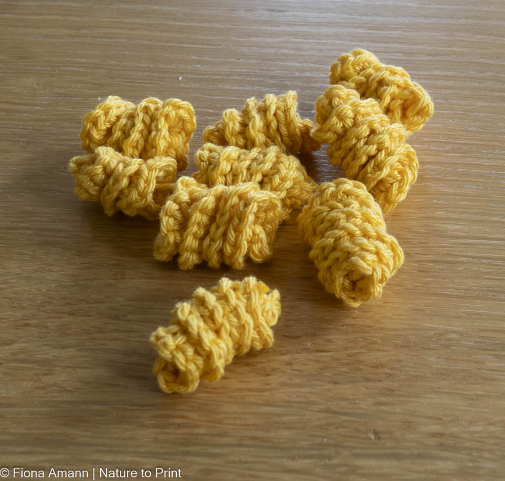 Spiralnudeln häkeln, Fusilli Nudeln häkeln für Kinderküche oder Kaufmannsladen