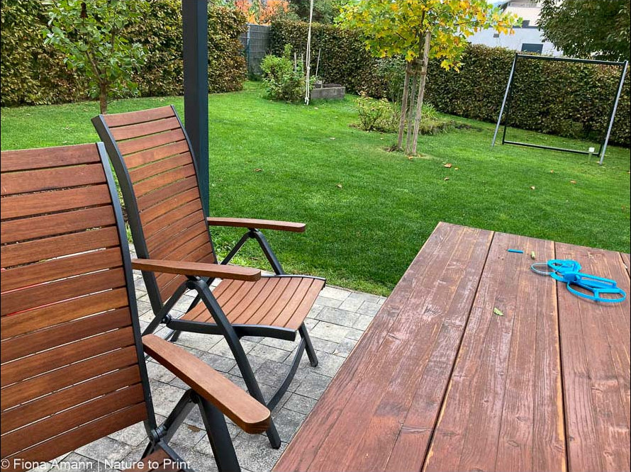 An dieser Terrassen-Sitzgruppe finden alle Platz