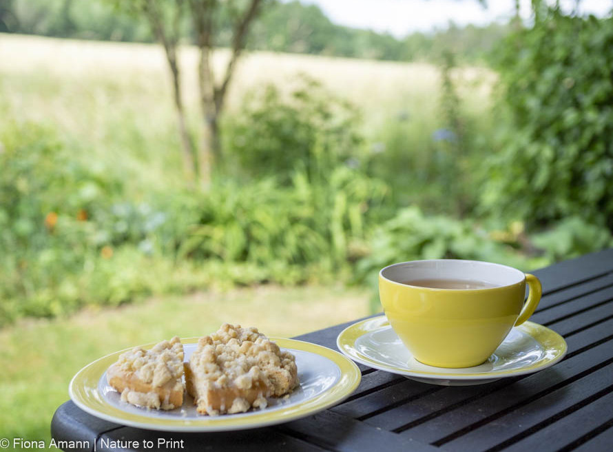 Genießen Sie Ihren Blumengarten im September bei einer Teatime auf der Terrasse